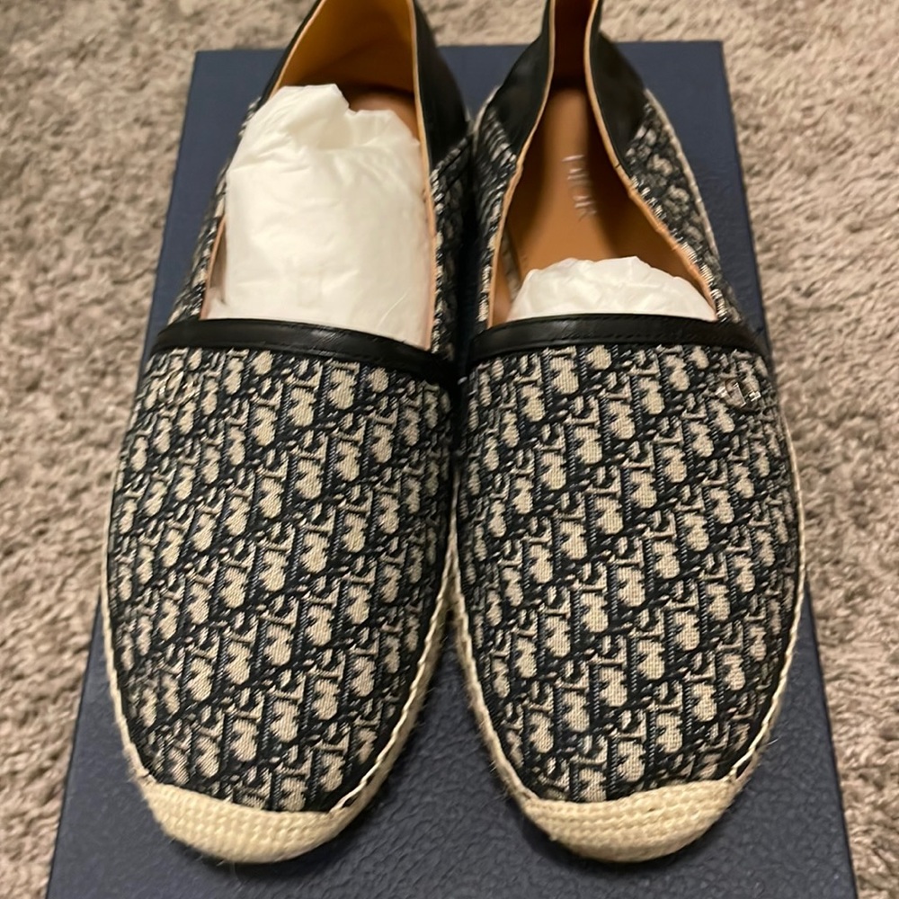 Dior espadrilles 41, 8 worn once great condition dior pattern